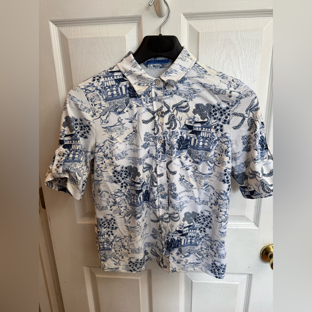 J. McLaughlin Cornelia blouse Large